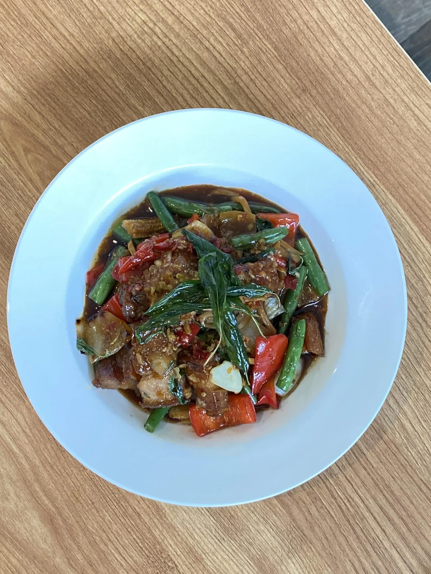 Chili Basil photo from the stir fry menu at Towerhill Thai Restaurant and Cafe in Frankston South, Melbourne