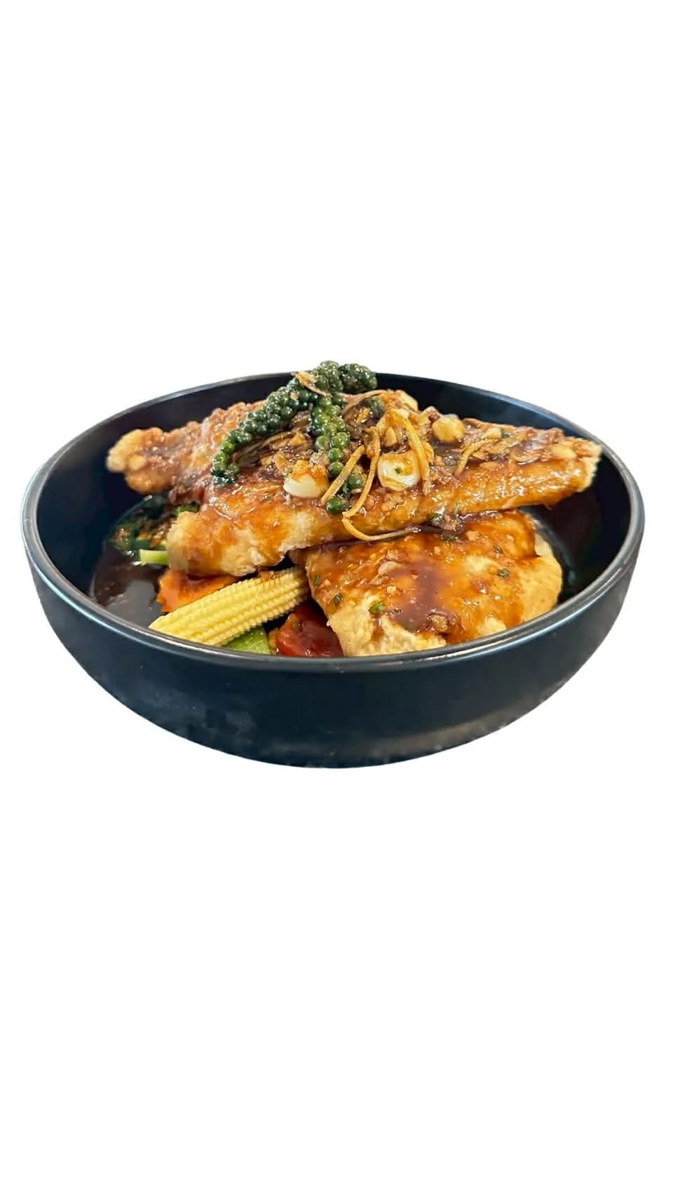 Fish Fillet Pepper & Garlic photo from the seafood menu at Towerhill Thai Restaurant and Cafe in Frankston South, Melbourne