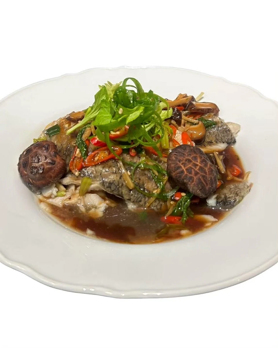 Pla Neung See Ew photo from the seafood menu at Towerhill Thai Restaurant and Cafe in Frankston South, Melbourne