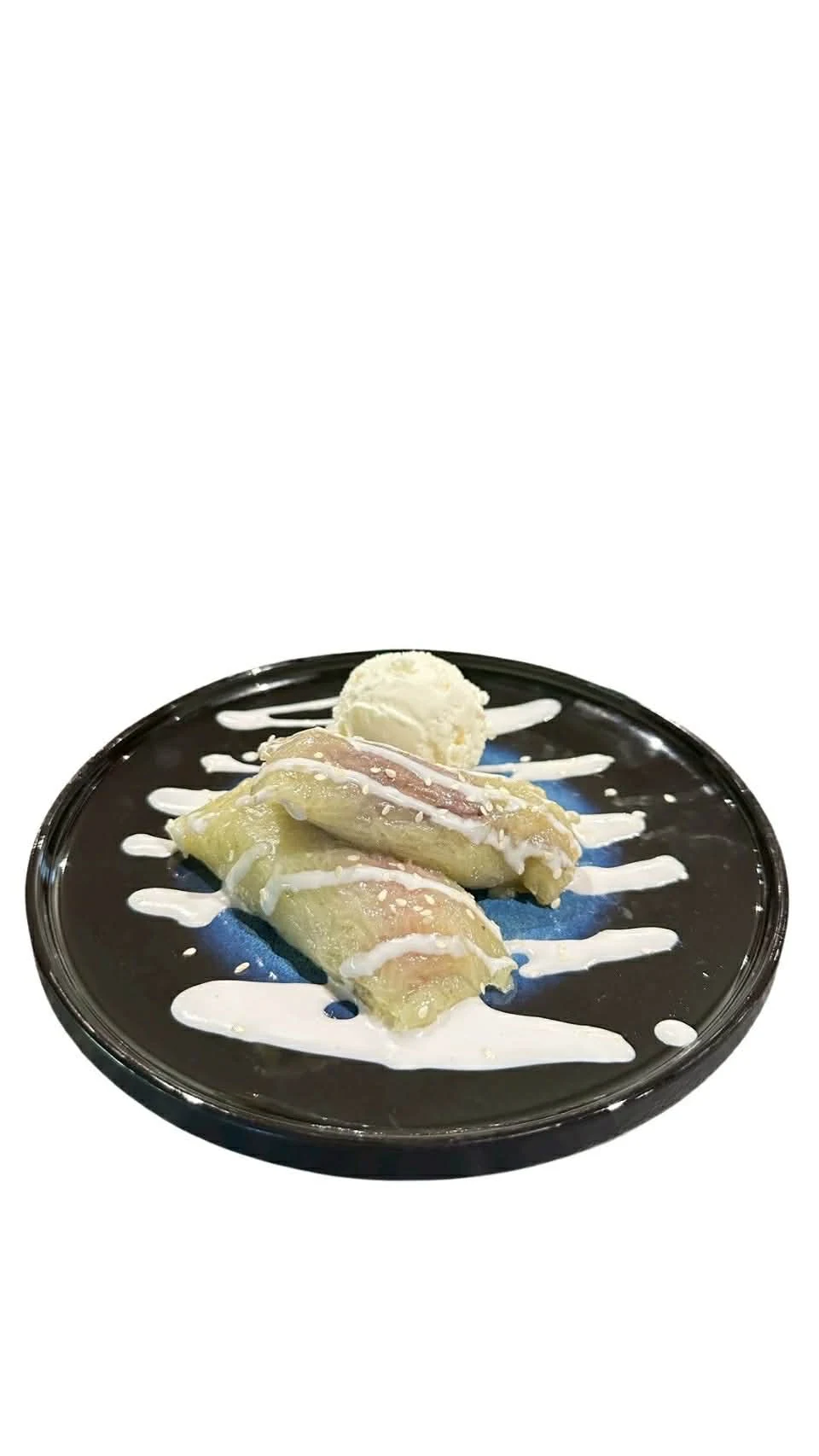 Steam banana & Ice cream photo from the desserts menu at Towerhill Thai Restaurant and Cafe in Frankston South, Melbourne