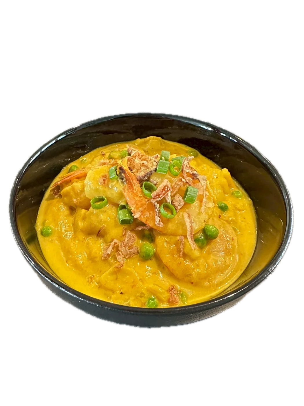 Yellow photo from the curry menu at Towerhill Thai Restaurant and Cafe in Frankston South, Melbourne